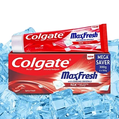 Colgate MaxFresh Toothpaste, Red Gel Paste with Menthol Toothpaste, (300g)