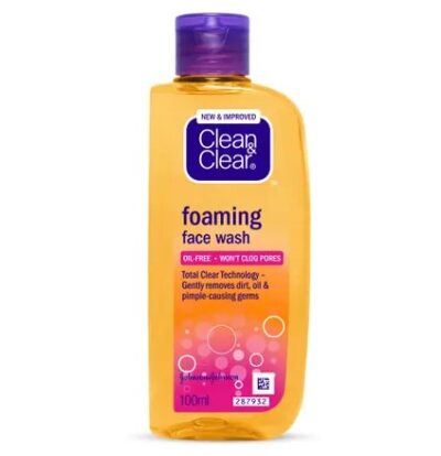 Clean & Clear Foaming Face Wash, (100 ml)