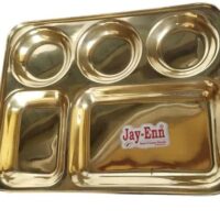 Brass Craft World Pure Brass Dinner plate/Try L-14inch, five place Dinner Set