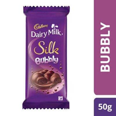 Cadbury Dairy Milk Silk Bubbly Chocolate Bars (50 g)