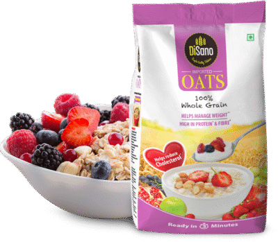 Disano Oats, 100% wholegrain, Pouch 1 kg
