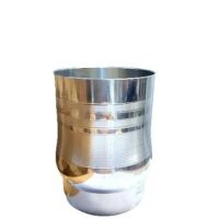Fancy Stainless Steel Glass Pack Of 6