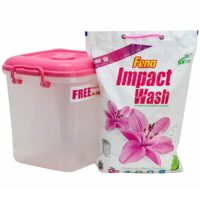 Fena Impact Wash Lemon+ Essence Detergent Powder (FREE Airtight Container) - 4 Kg