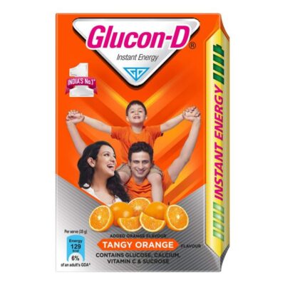 Glucon-D Tangy Orange Glucose Powder (500g, Refill)