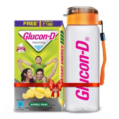 Glucon-D Nimbu Pani Glucose Powder (1Kg) (with FREE Sipper)