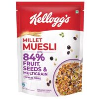 Kellogg's Millet Muesli with 84% Fruit, Seed & Multigrain Pouch, 500g