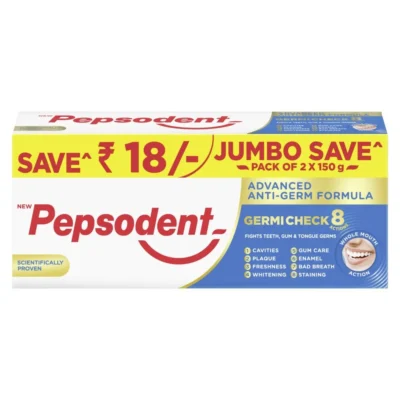 Pepsodent Germ check 8 Actions Toothpaste Toothpaste, (150g, Pack of 2)