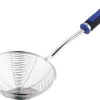 Stainless Steel Deep Fry Strainer With Plastic Handle