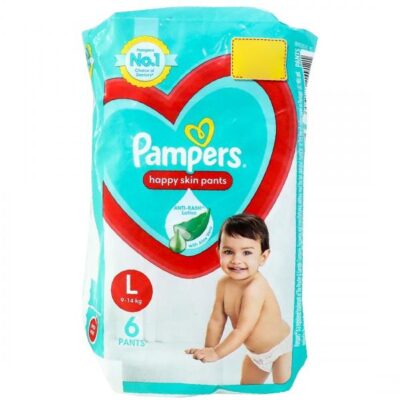 Pampers Large Size Baby Diapers (8-12kg) 6 Count