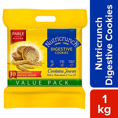 Parle Nutricrunch Classic Wheat Flour Digestive Cookies, 1000 Gram