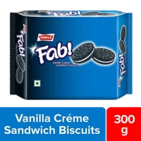 Parle Fab Vanilla Creme Sandwich Biscuits, 300g