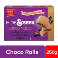 Parle Hide & Seek Choco Filled Rolls Cream Cracker Biscuit, 250g