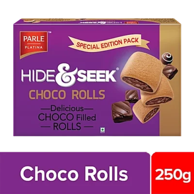 Parle Hide & Seek Choco Filled Rolls Cream Cracker Biscuit, 250g