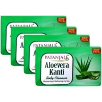 Patanjali Aloevera Kanti Body Cleanser Soap (4x45g)