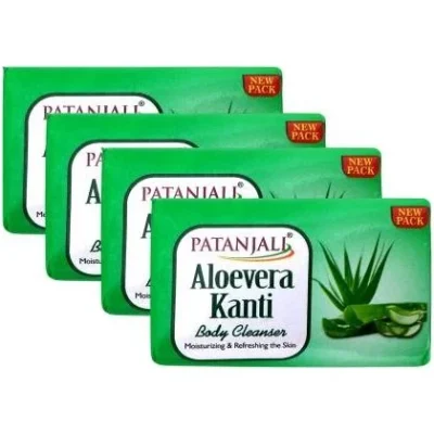 Patanjali Aloevera Kanti Body Cleanser Soap (4x45g)