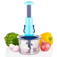 Push Chopper Vegetable Fruit & Nut Onion Chopper 650 ml (2 in 1)