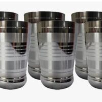 Stainless Steel Glass Set of 6