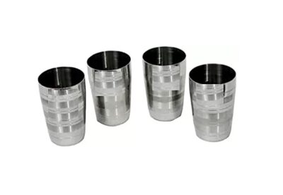 Stainless Steel Glass 3Inch(Set of 4)