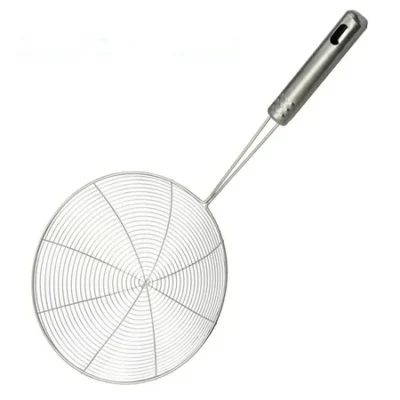 Stainless Steel Deep Fry Strainer With Steel Handle