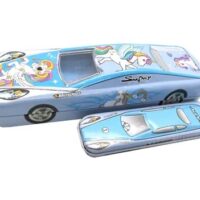 Unicorn Unicorn Art Metal Pencil Box  (Set of 1, Blue)