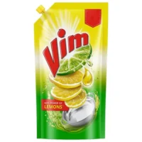 Vim Liquid Dish Cleaning Gel Lemon Pouch (140 ml)