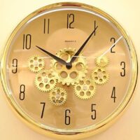 Wall Clock - Chrono Gear Golden Deco 1001