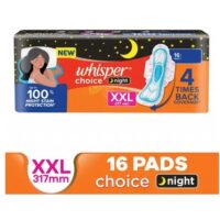 Whisper Choice Nights XXL For Women Sanitary Pad (Pack of 16)