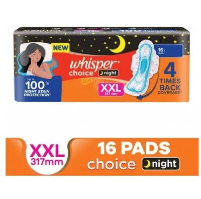 Whisper Choice Nights XXL For Women Sanitary Pad (Pack of 16)
