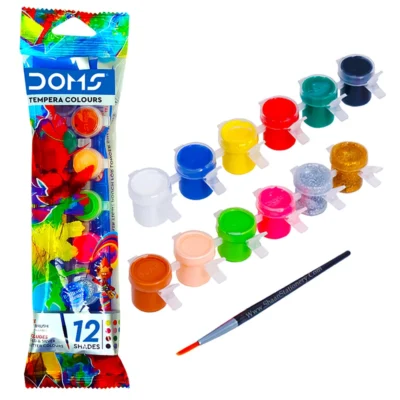 Doms Tempera colours  (Set of 12, Multicolor)