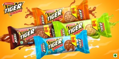 Britannia Tiger Cream Biscuits Chocolate 43 g X12 no