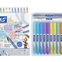 Doms Super Soft Tip Pastel Shades Brush Pen Set 12 Pastel Shades