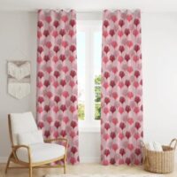 Door Curtains - Polyester Floral, 7 feet