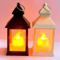 Lamp/Led Light Lantern Candle Hanging Lantern Set Of 2