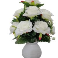 White Camellia Rose Artificial Flower