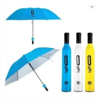 Travel Umbrella with Stylish Wine Bottle Case Umbrella  (Multicolor)
