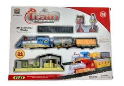 oys Train Track Play Set with Station - Multi Color