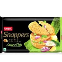 Unibic Snappers Cream & Onion Potato Crackers (280 g)